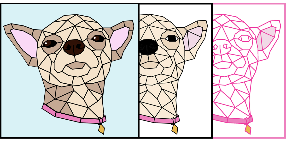 Geometrisch ontwerp: www.mariellescreaties.nl