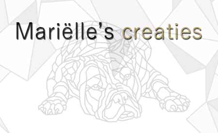 Marielle's creaties geometric dog