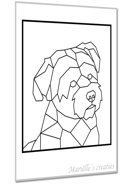 Geometric design - Marielles creaties: Animals/Dogs/Small breed
