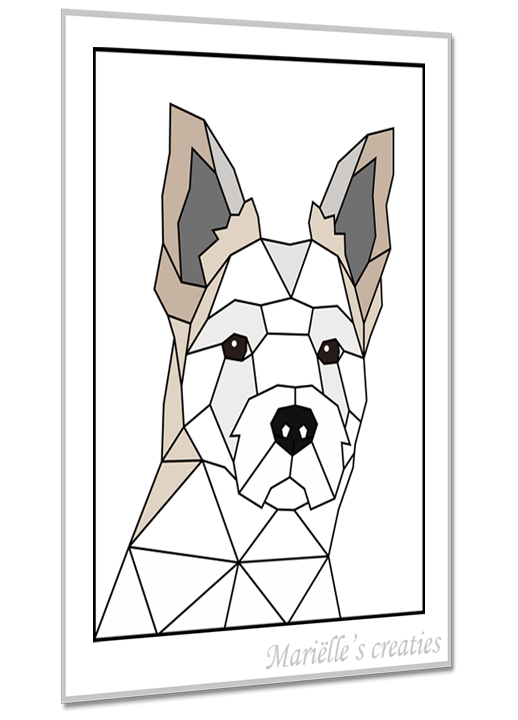 Geometric design - Marielles creaties: Animals/Dogs/Small breed