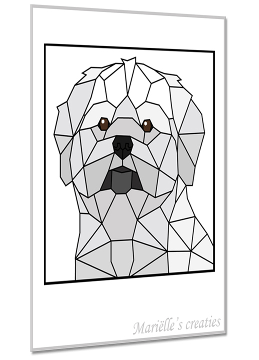 Geometric design - Marielles creaties: Animals/Small Dogs/Crossbreed 