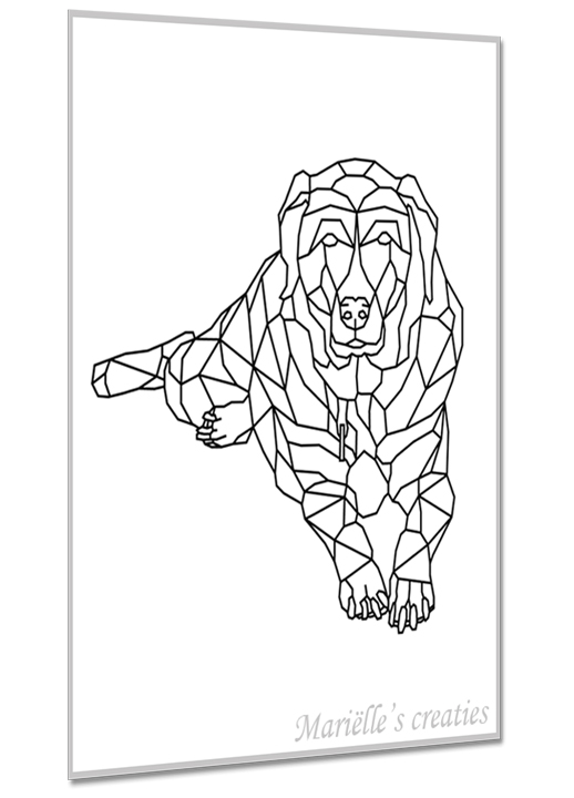 Geometric design - Marielles creaties: Animals/Dogs/Crossbreed