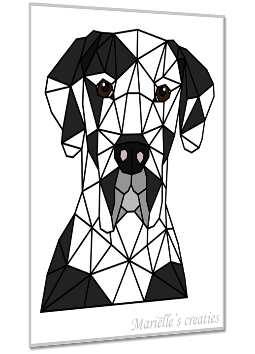 Geometric design - Marielles creaties: Animals/Dogs/Great Dane