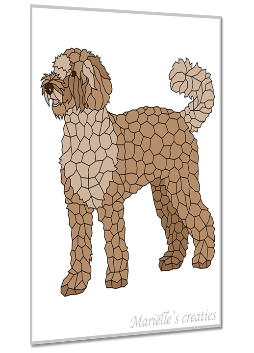 Geometric design - Marielles creaties: Labradoodle