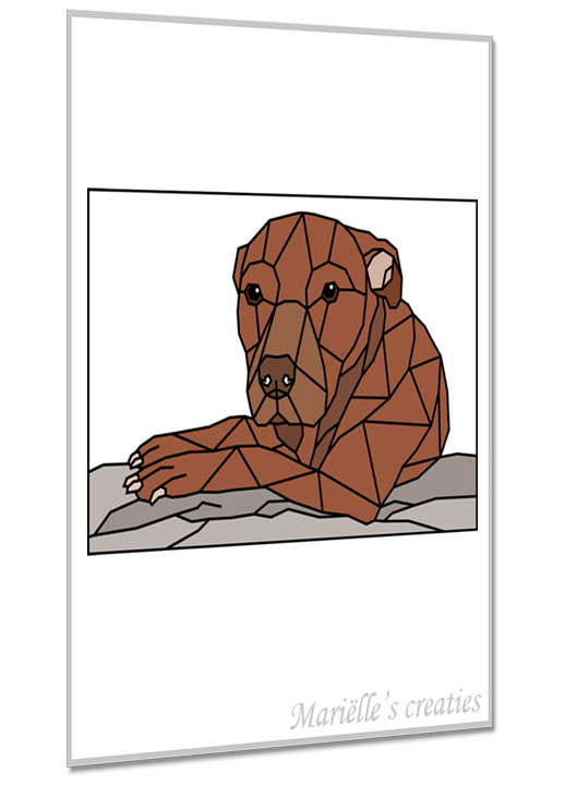 Geometric design - Marielles creaties: Pitbull