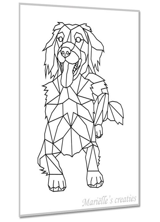 Geometric design - Marielles creaties: Animals/Dogs/Friese Stabij