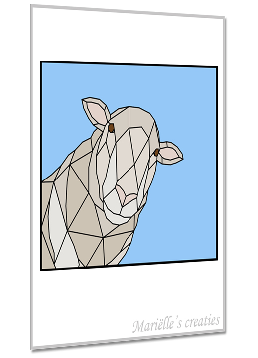 Geometric design - Marielles creaties: Animals/Farm animals/Sheep