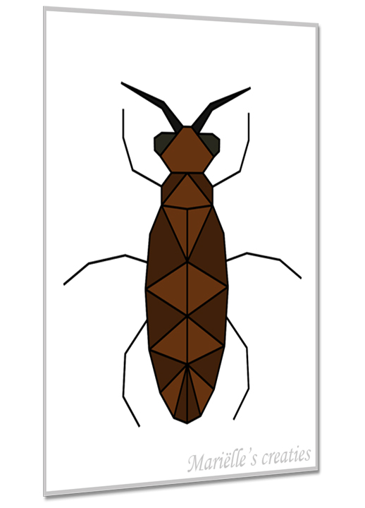 Geometric design - Marielles creaties: Insects/Bug/Beetle