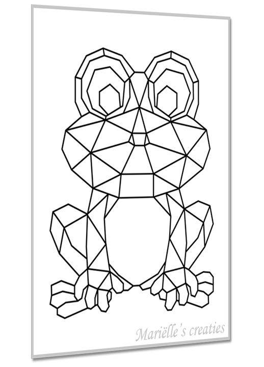 Geometric design - Marielles creaties: Cartoons/Frog/Cute animal