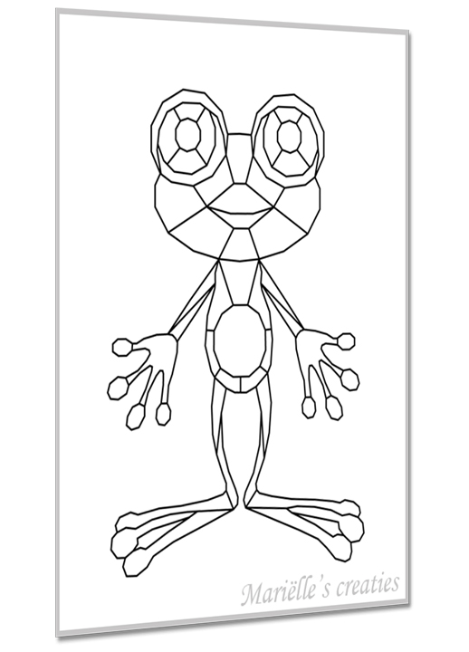 Geometric design - Marielles creaties: Cartoons/Frog/Cute animal