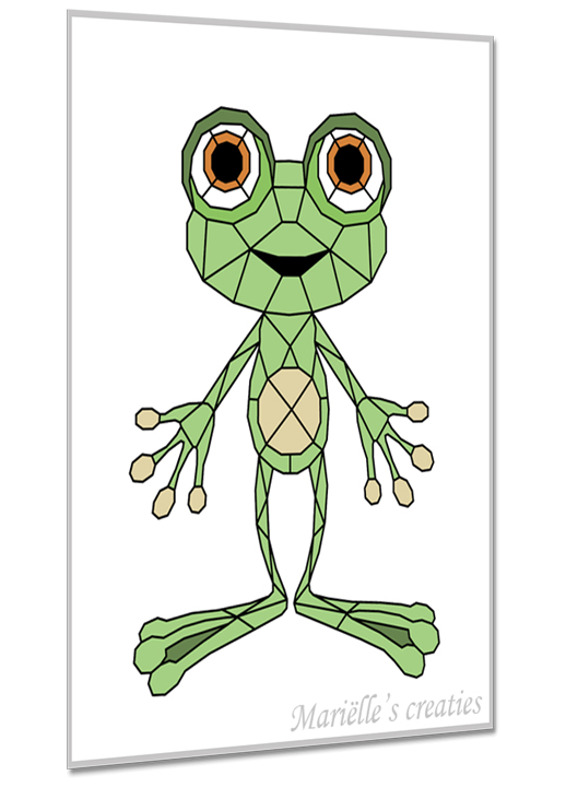Geometric design - Marielles creaties: Cartoons/Frog/Cute animal