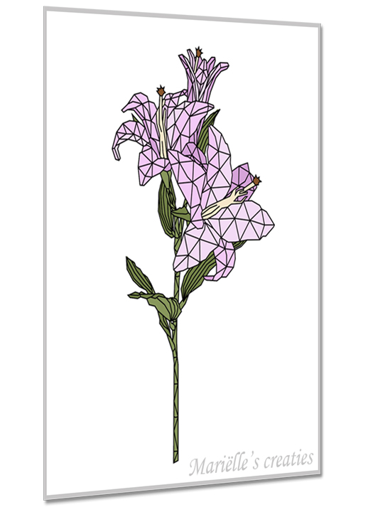 Geometric design - Marielle's creaties: Flowers/Lily