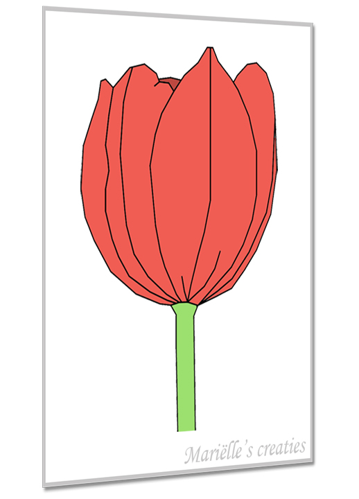 Geometric design - Marielles creaties: flowers/tulips