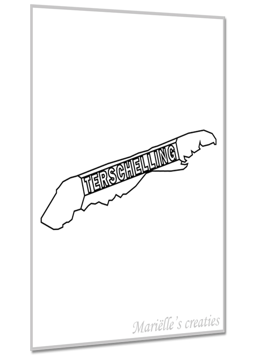 Geometric design/image Marielles creaties: Geography/Terschelling/ Wadden Island