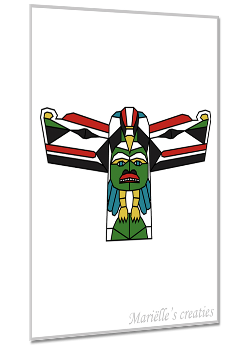 Geometric design: Marielles creaties - Objects/Totem Pole