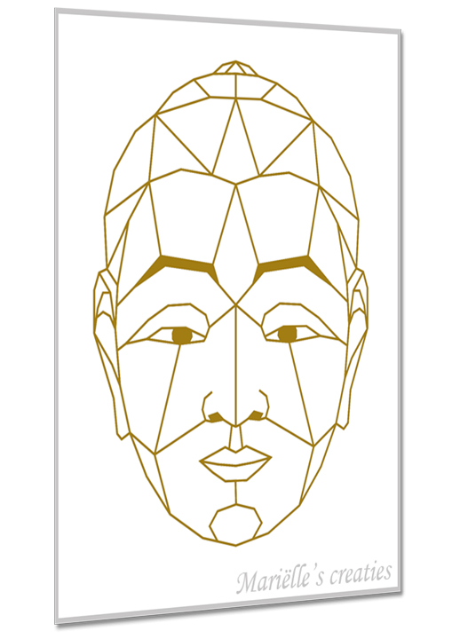 Geometric design - Marielles creaties: Buddha/Boeddha
