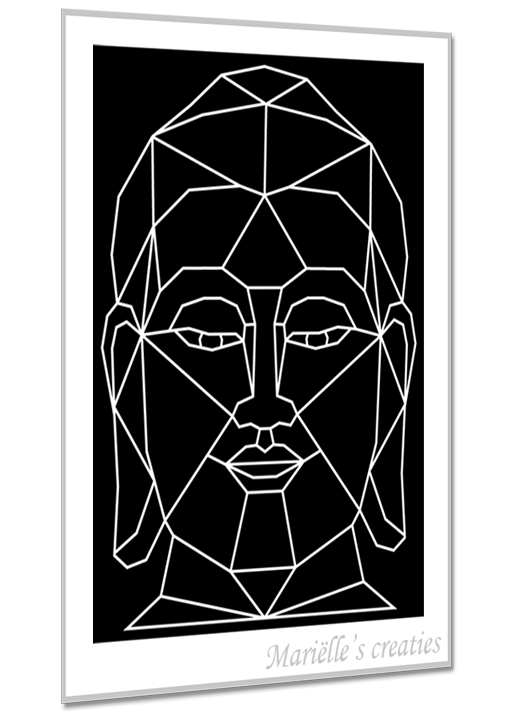 Geometric design - Marielles creaties: Buddha/Boeddha