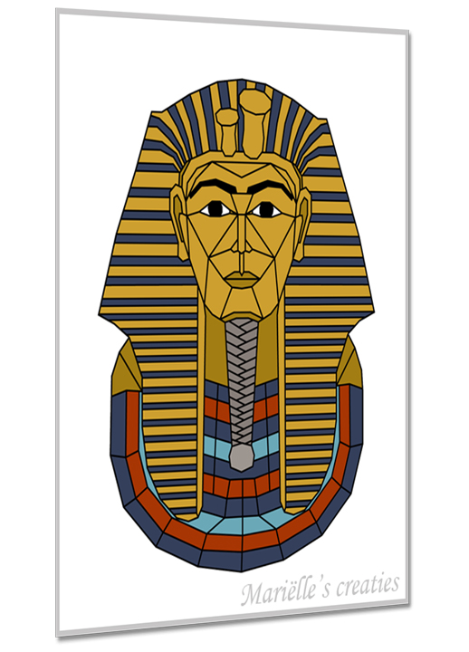 Geometric design - Marielles creaties: Egypt/Tutankhamun
