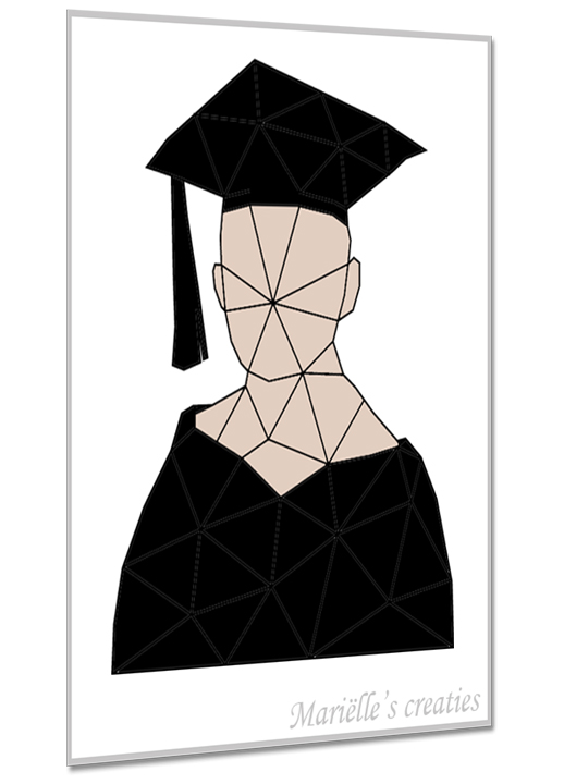Geometric design - Marielles creaties: People/Mesnen/Children/School/Graduation