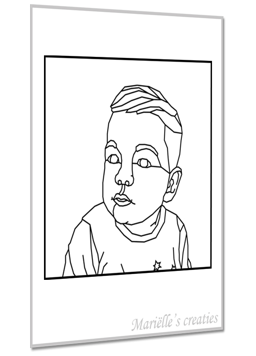 Geometric design - Marielles creaties: People/Portrait/Children/Boy