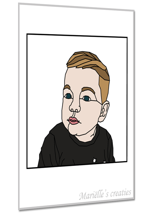 Geometric design - Marielles creaties: People/Portrait/Children/Boy