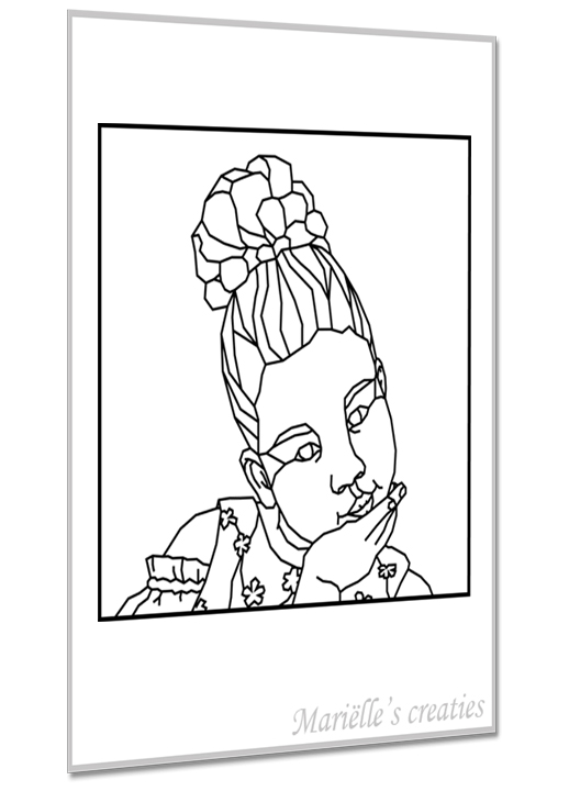 Geometric design - Marielles creaties: People/Portrait/Children/Girl