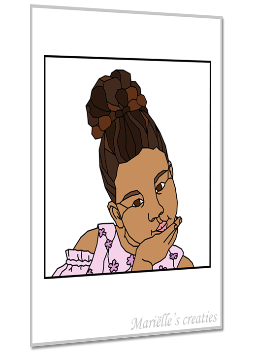 Geometric design - Marielles creaties: People/Portrait/Children/Girl