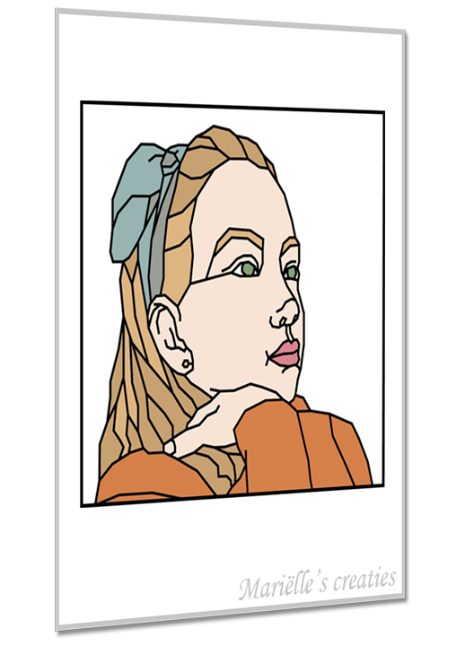 Geometric design - Marielles creaties: People/Portrait/Children/Girl