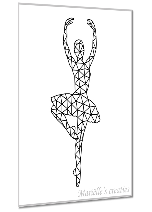 Geometric design - Marielles creaties: People/Dancing/Ballerina