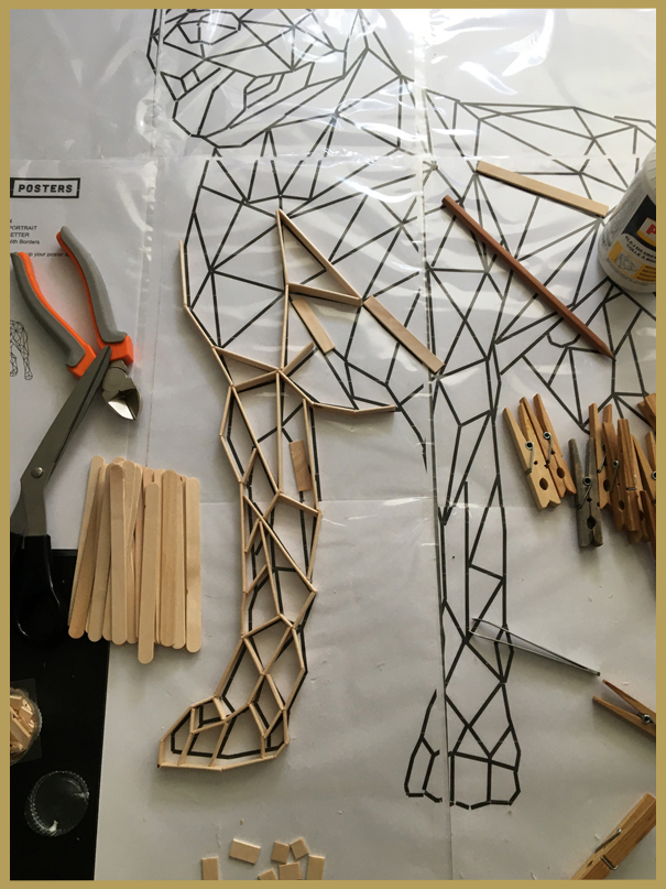 Marielles creaties - knutselen met ijsstokjes